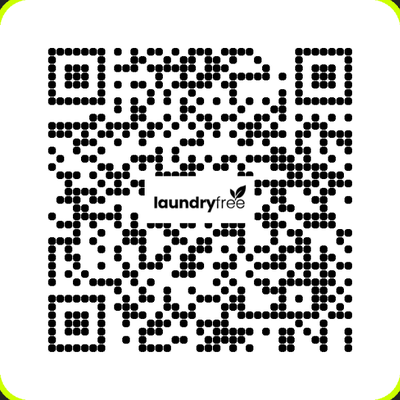 QR code linking to the LaundryFree app